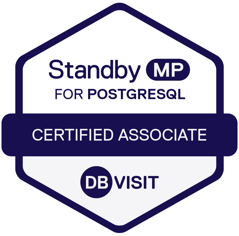 Dbvisit Standby MP Certified Associate — PostgreSQL